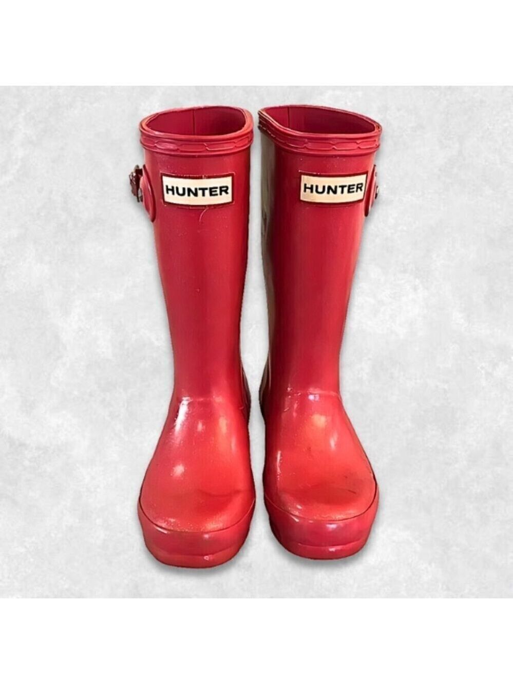 Hunter Rain Boots Adjustable Side Straps Barbie Core-Inspired Sparkle Pink 11/12